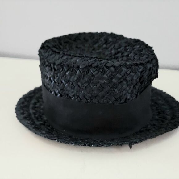 Vintage union made tag USA blue paper hat one size